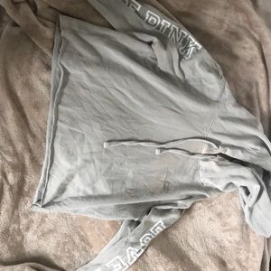 Victoria secret pink hoodie in gray